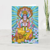 Lord Vishnu Greeting Card カード (正面)