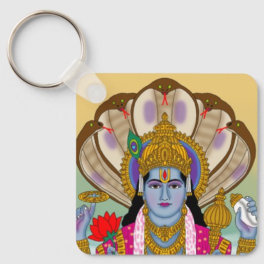 Lord Vishnu Keychain キーホルダー (正面)