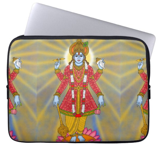 Lord Vishnu Laptop Case ラップトップスリーブ (正面)