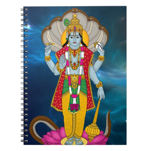Lord Vishnu Notebook ノートブック (正面)