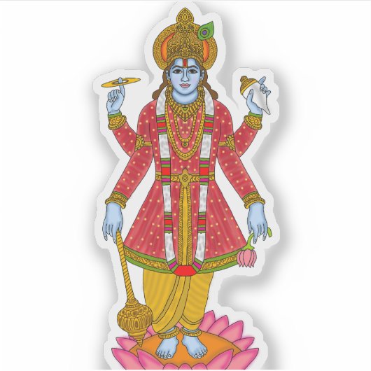 Lord Vishnu Sticker シール (正面)