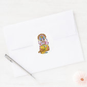 Lord Vishnu Stickers ラウンドシール (封筒)