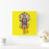 Lord Vishnu Wall Clock スクエア壁時計 (ホーム)