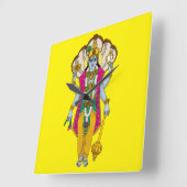 Lord Vishnu Wall Clock スクエア壁時計 (傾斜)