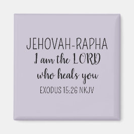 Lord Who Heals Light Purple Simple Christian マグネット