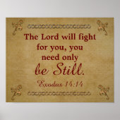 Lord will fight for you -Exodus - art Print ポスター (正面)