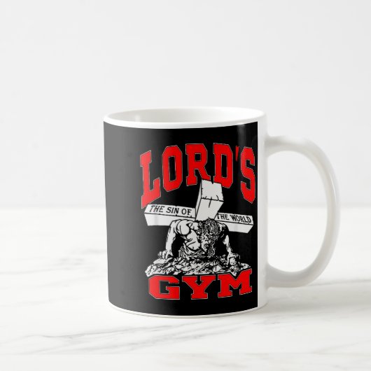 Lords Gym - 主の世界への罪  コーヒーマグカップ (右)