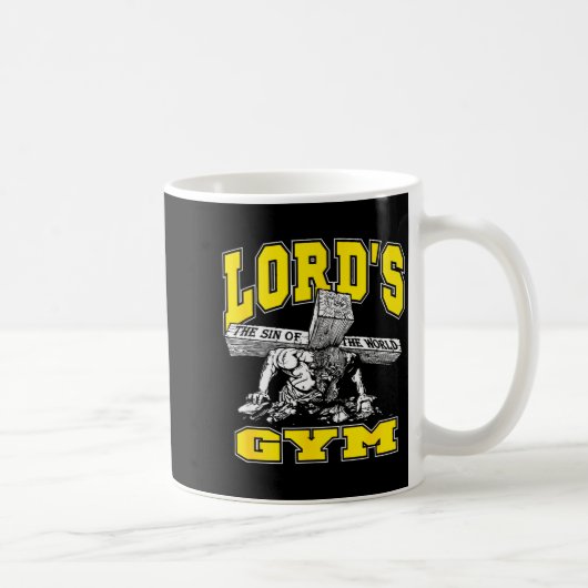 Lords Gym - 主の世界的な罪 コーヒーマグカップ (右)