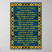 Lord's Prayer in a Sunflower Frame ポスター (正面)