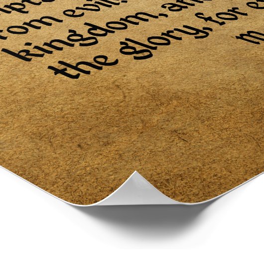 Lord's Prayer (Our Father...) ポスター (角)