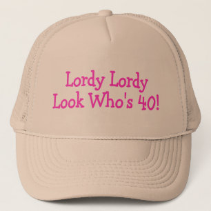 Lordy Lordyの一見のWhos 40のピンク キャップ