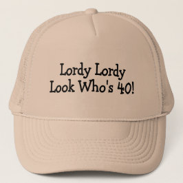 Lordy Lordyの一見のWhos 40の黒 キャップ