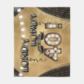 Lordy Lordy Look Who's 40誕生日・バルーン フリースブランケット (正面)