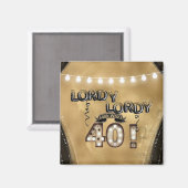Lordy Lordy Look Who's 40誕生日・バルーン マグネット (正面/裏面)