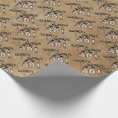 Lordy Lordy Look Who's 40誕生日・バルーン ラッピングペーパー (角)