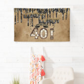 Lordy Lordy Look Who's 40 Birthday Balloons 横断幕 (インサイチュ)