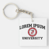 Lorem Ipsumの大学付属の卒業生の模造のラテン キーホルダー (正面)