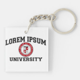 Lorem Ipsumの大学付属の卒業生の模造のラテン キーホルダー