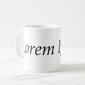 Lorem Ipsum コーヒーマグカップ (正面左)