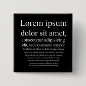 Lorem Ipsum 缶バッジ (正面)