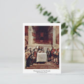 Lorenzo Lottoによる寺院でのプレゼンテーション ポストカード (スタンド正面)