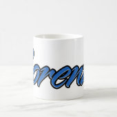 Lorenzo Vorname Name blue Tasse Kaffeetasse コーヒーマグカップ (中央)