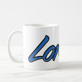 Lorenzo Vorname Name blue Tasse Kaffeetasse コーヒーマグカップ (左)