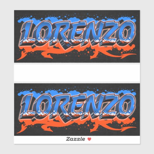 Lorenzo Vorname Name Graffiti Aufkleber Sticker シール (シート)