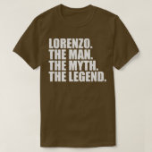 LorenzoLorenzo名Lorenzo与え名 Tシャツ (デザイン正面)