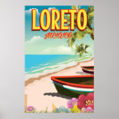 Loreto Mexico travel poster ポスター (正面)