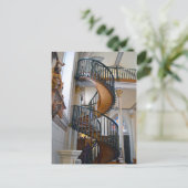 Lorettoのチャペルの奇跡的な階段、サンタフェ、NM ポストカード (スタンド正面)