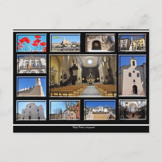 Lorgues, village provençal, 83510 Var France シーズンポストカード (正面)