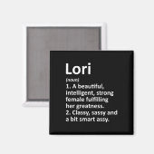 Loriの定義 パーソナライズド 名前 楽しい クリスマス マグネット (正面/裏面)