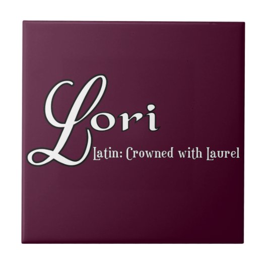 Loriの意味 タイル (正面)