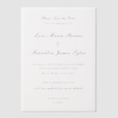 LoriエレガフォーマルントウェディングSave the Date ベラム紙招待状 (正面)