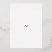 LoriエレガフォーマルントウェディングSave the Date 箔招待状 (裏面)