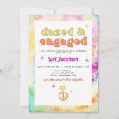 LORI絞り染めDazed 婚約した 70sレトロバチェロレッテ 招待状 (正面)