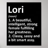 Lori Definition Personalized Name Funny Christmas  ポスター (正面)