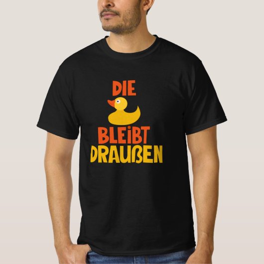 Loriot - Die Ente bleibt draussen - T-Shirt  Tシャツ (正面)