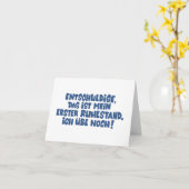 Loriot  - Pappa Ante Portas - Ruhestand   カード (黄色い花)