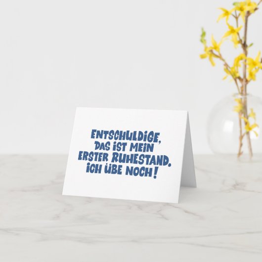 Loriot  - Pappa Ante Portas - Ruhestand   カード (黄色い花)