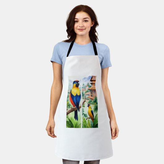 loros campestres エプロン (着用した状態)