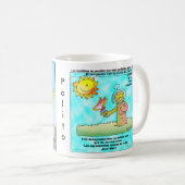 Losのhombresはser masのperfectosのque el SOLをnot puede コーヒーマグカップ (正面右)