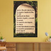 Los 10 mandamientos キャンバスプリント (インサイチュ (リビング))