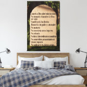 Los 10 mandamientos キャンバスプリント (インサイチュ (寝室))