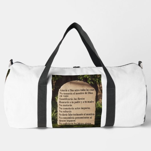 Los 10 mandamientos ダッフルバッグ (正面)