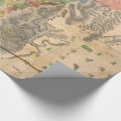Los Angeles郡カリフォルニア(1888年)のヴィンテージの地図 ラッピングペーパー (コーナー)