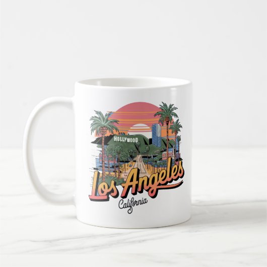 Los Angeles コーヒーマグカップ (左)