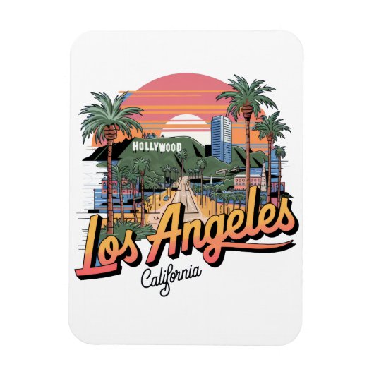 Los Angeles マグネット (縦)