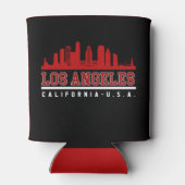 Los Angeles California Beautiful Skyline 缶クーラー (裏面)
